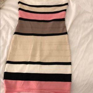 Strapless bodycon dress